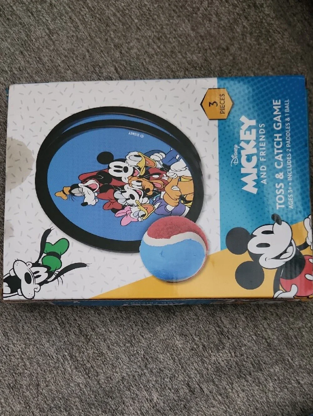 Disney Mickey and Friends Toss & Catch Game - Blue, Red, White